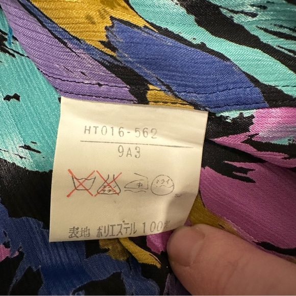 Vintage Yves Saint Laurent Chemisiers YSL 80s/90s colourful floral blouse Medium - Picture 6 of 7